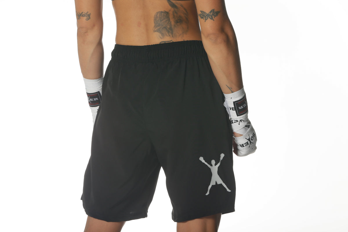 The Footwork Boxer Athletics Training Shorts Black
