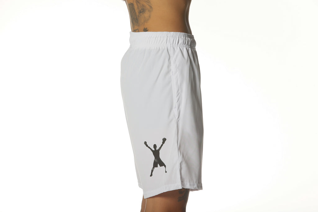 The Footwork Boxer Athletics Training Shorts White