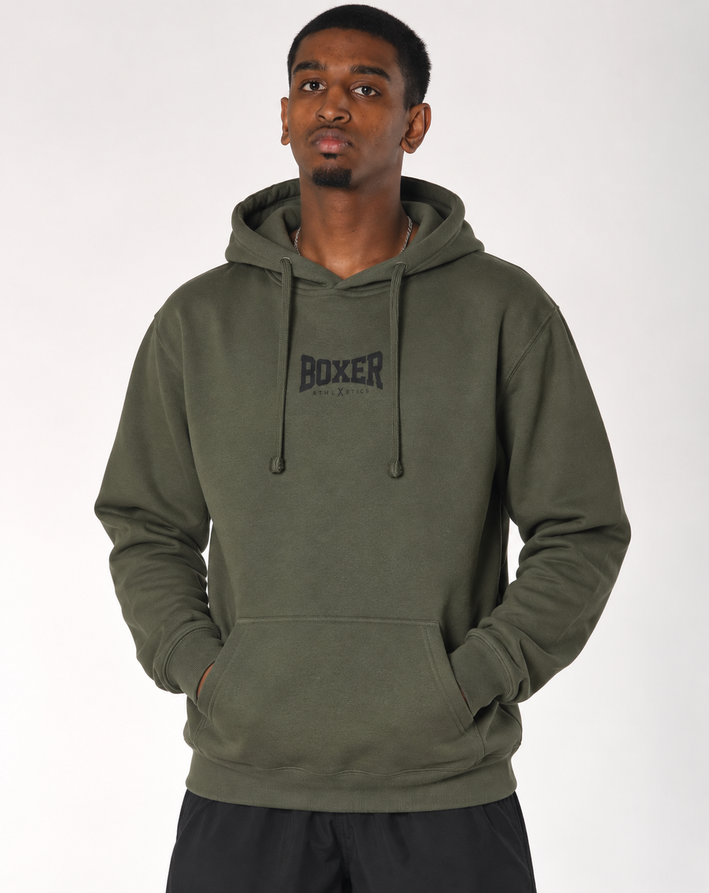 Boxer Athletics — Le sweat à capuche vert