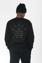 The Resolve Boxer Athletics Premium Black on Black Crewneck