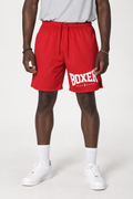 Pantalones cortos de entrenamiento de boxeo Footwork Athletics rojos